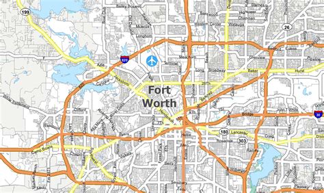 fort worth counties|map downtown ft worth tx.
